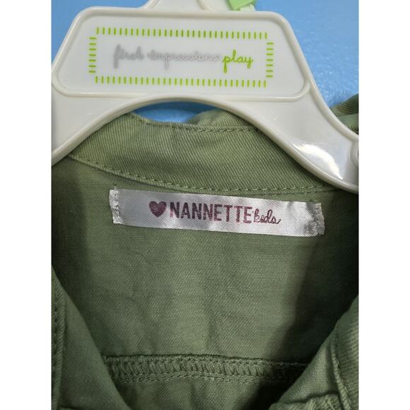 Nannette Kids Jacket Girls Size 5 Embroidered Pockets Gemstone Buttons - Picture 4 of 5